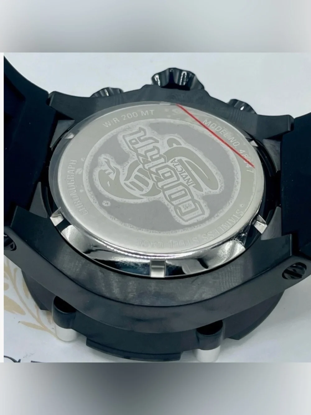 Invicta Black and Yellow Tag Accessory 54mm (48547)